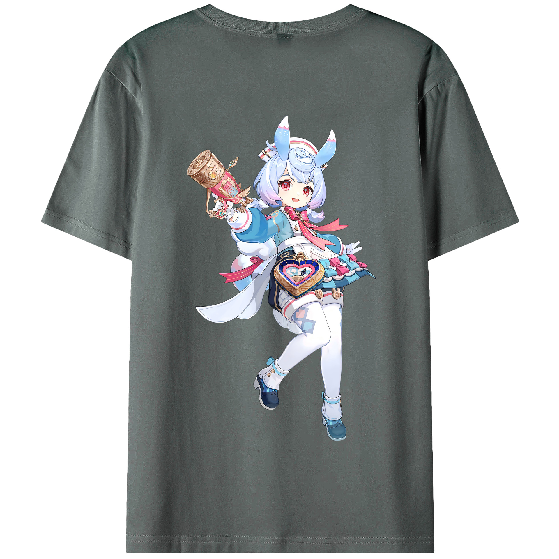 げんし神 シゲウィン genshin Shigewin 綿100％半袖Tシャツ（背面プリント）